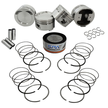 Forged piston and rings set 83mm VW 2.0L 16V ABF + VW 159mm x 20mm High Performance Steel Basic Connecting Rod set 3/8