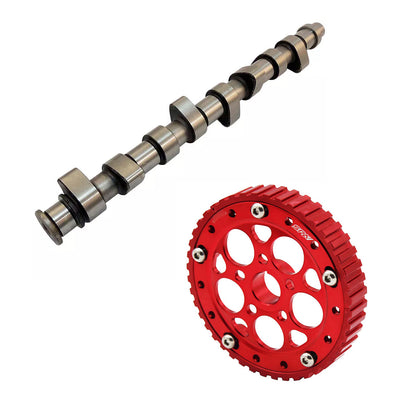 VW 8V 276 / 288 turbo hydraulic tappets performance camshaft + Adjustable cam gear pulley - Red