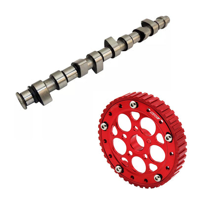 VW 8V 260 turbo hydraulic tappets performance camshaft + Adjustable cam gear pulley - Red