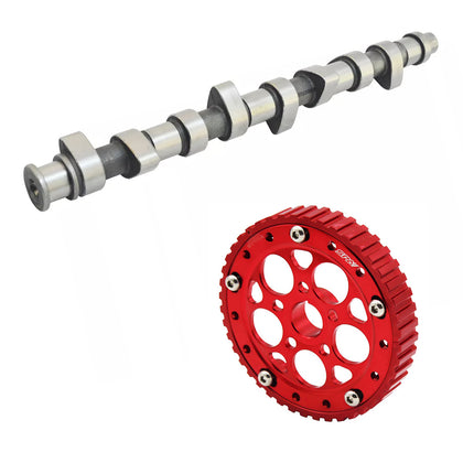 VW 8V 294 / 290 turbo solid tappets performance camshaft + Adjustable cam gear pulley - Red