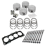 Forged piston and rings set 83.5mm VW ABA 2.0L 8V + Decompression Head Gasket Spacer - 1.5mm + Head stud set