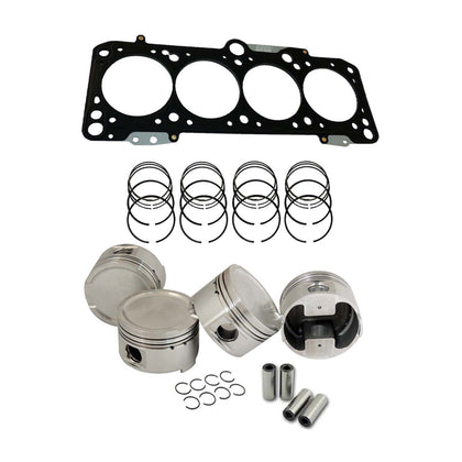 Forged piston set 82.5mm 2.0L 20V VW/AUDI + Decompression Head Gasket Spacer - 1.5mm