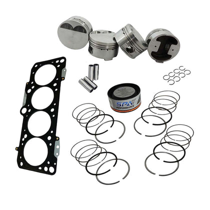 Forged piston and rings set 83mm VW  9A 2.0L 16V + Decompression Head Gasket Spacer - 1.5mm