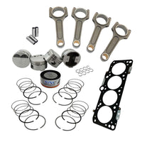 Forged piston and rings set 83mm VW  9A 2.0L 16V + VW 144mm x 20mm High Performance Basic Connecting Rod Set 7/16" bolt (1100hp) + Decompression Head Gasket Spacer - 1.5mm