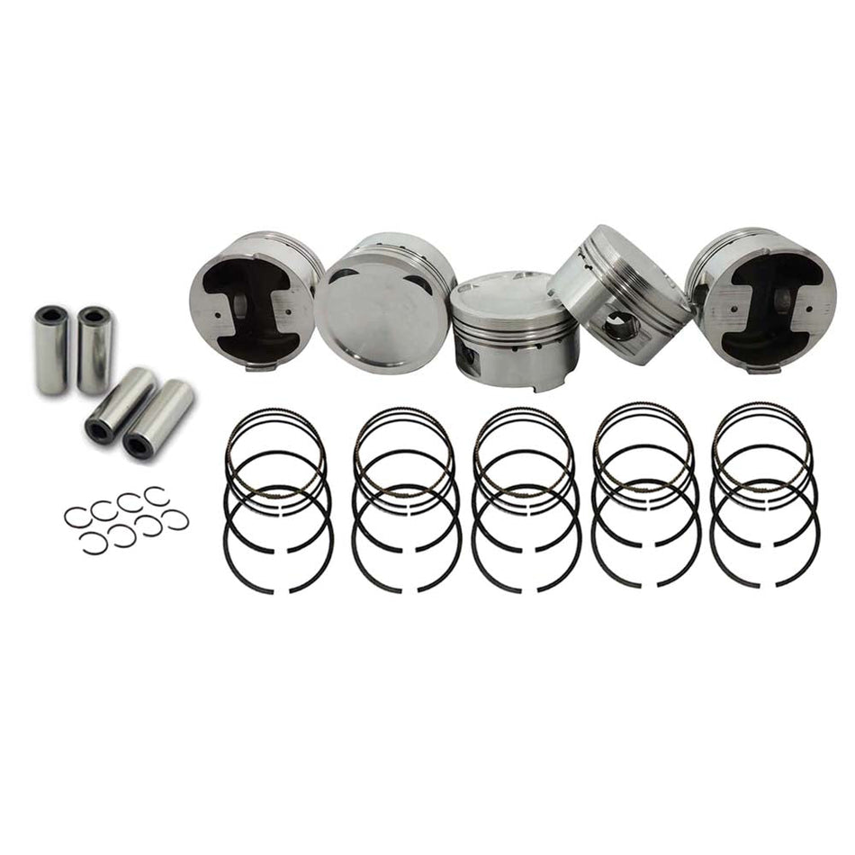 Forged piston and rings set 83.5mm VW 2.5L Jetta MK5 07k + VW 144mm x 20mm Super A connecting rod set 7/16" bolt (1000hp)