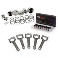 Forged piston and rings set 83.5mm VW 2.5L Jetta MK5 + VW 144mm x 20mm Super A connecting rod set 3/8" bolt (1000hp) + Rod Bearings
