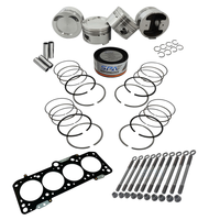 Forged piston and rings set 83mm VW 2.0L 16V ABF + Decompression Head Gasket Spacer - 1.5mm + 136mm head stud set