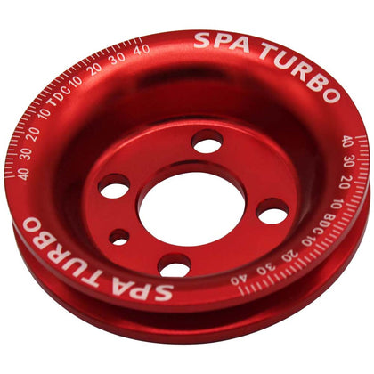 VW syncro Audi 80 90 100 4000 rabbit 1.8 8v underdrive Pulley - RED + VW 8V super light crank timing gear