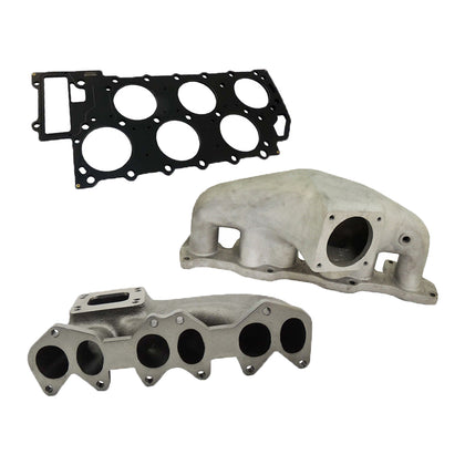 VW VR6 12v Turbo manifold T3/T4 + OBDI Short Runner Induction Intake Manifold + 0.141