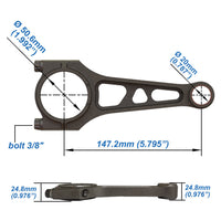 VW 147mm x 20mm Super Light connecting rod set 3/8" bolt (500hp) + Forged flat top piston and rings set 83.5mm + 8V 288 N/A application hydraulic tappets performance camshaft