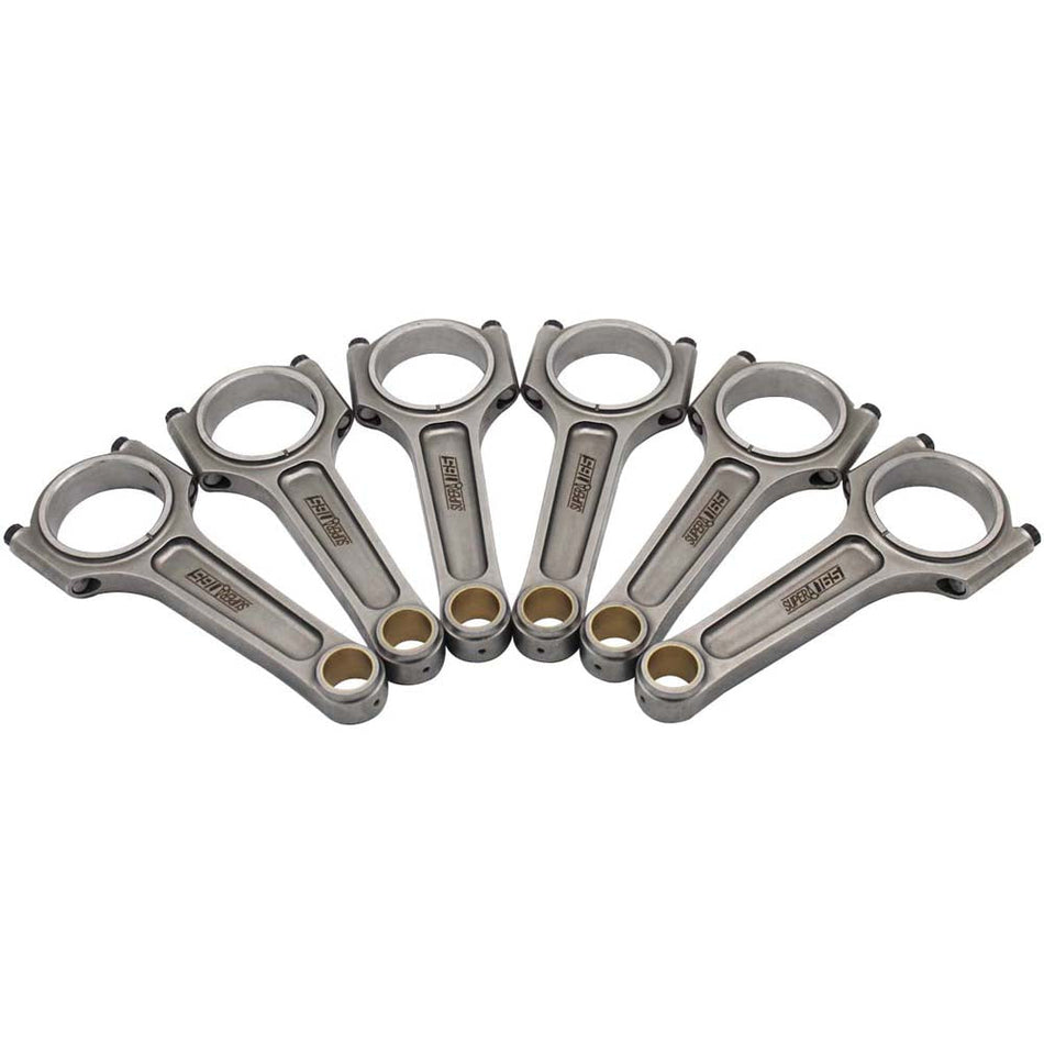 VR38DETT For GTR R35 6.496" 165mm x 23mm Super A forged con rod set with 7/16" bolts + Intercooler upgrade + Downpipe set + Billet Aluminum Oil Cooler