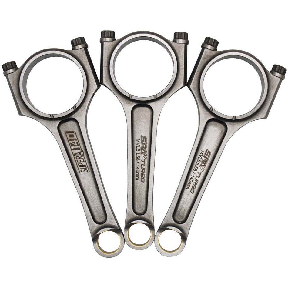 VW 140 MM 4340 A-BEAM forged connecting rods UP TSI GTI 1.0 3 cylinder 19mm 3 pcs set