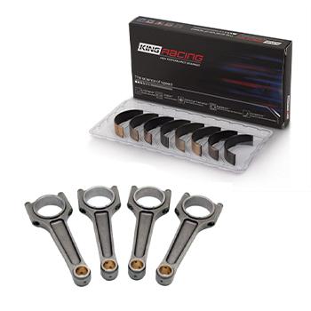 VW 159mm x 21mm High Performance Steel Connecting Rod set 3/8" bolt (1000hp) + KING ENGINE BEARINGS CR4104XP