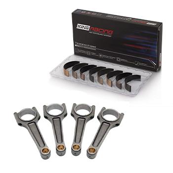 VW 159mm x 21mm High Performance Steel Basic Connecting Rod set 3/8" bolt (1000hp) + KING ENGINE BEARINGS CR4104XP