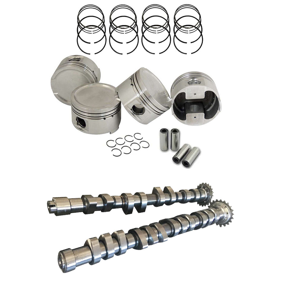 Forged piston set 82mm 1.8L 20V VW/AUDI + 252 / 260 High Performance Camshaft set