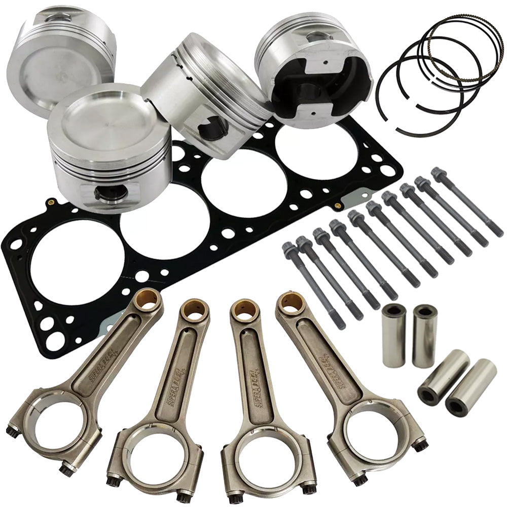 Forged piston and Connecting rod kit + 118mm head stud + MLS decompression Head Gasket 1.5mm for VW 1.8 8V (83,75mm) 1000hp