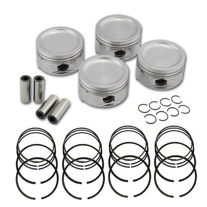 Forged piston and rings set 82.5mm VW ABA 2.0L 8V + Decompression Head Gasket Spacer - 1.5mm + 136mm head stud set