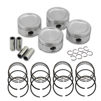 Forged piston and rings set 83mm VW ABA 2.0L 8V + Decompression Head Gasket Spacer - 1.5mm + Head stud set