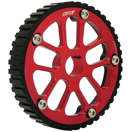 VW 74-98 8V Y series adjustable cam gear pulley - Black/Red