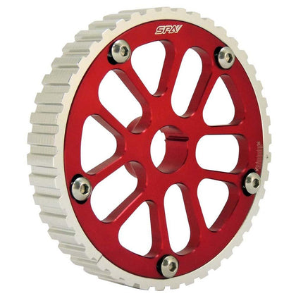 VW 74-98 8V Y series adjustable cam gear pulley - Silver/Red