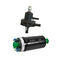 High Performance Automotive 9 BAR Plus 240LPH high pressure E85 E100 safe fuel pump + 10-100 PSI Fuel pressure regulator + Bracket