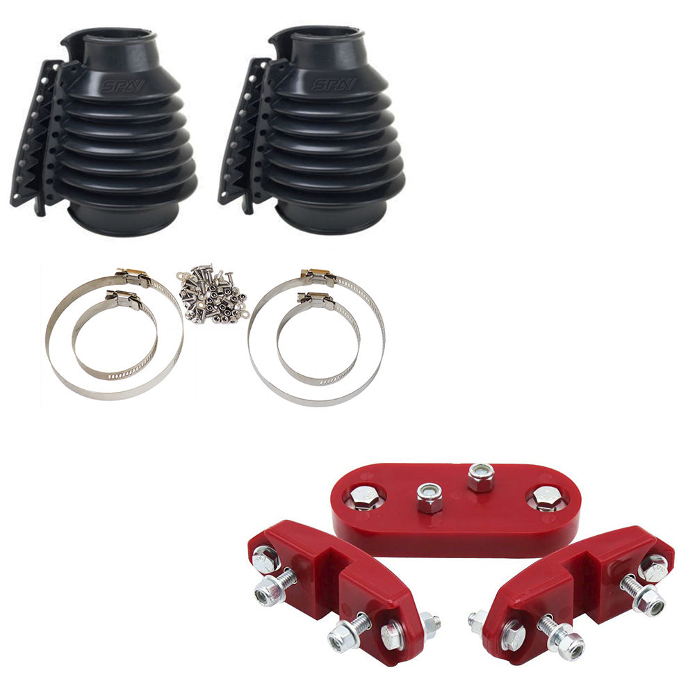 Rear Swing Axle Boots Pair - Black + Urethane Transmission Mount Kit for VW BUG/Beetle/Buggy/Baja