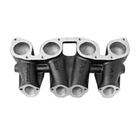 VW MKI MKII GTI 1.8L 2.0L 8v SOHC dual downdraft intake manifold - Black + 2x 40mm IDF super bowl downdraft Carburetor