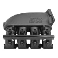 Cast Aluminum Intake Manifold for transverse VW/AUDI 1.8T with 4 injectors Fuel Rail Kit (right side OEM throttle) - Black
