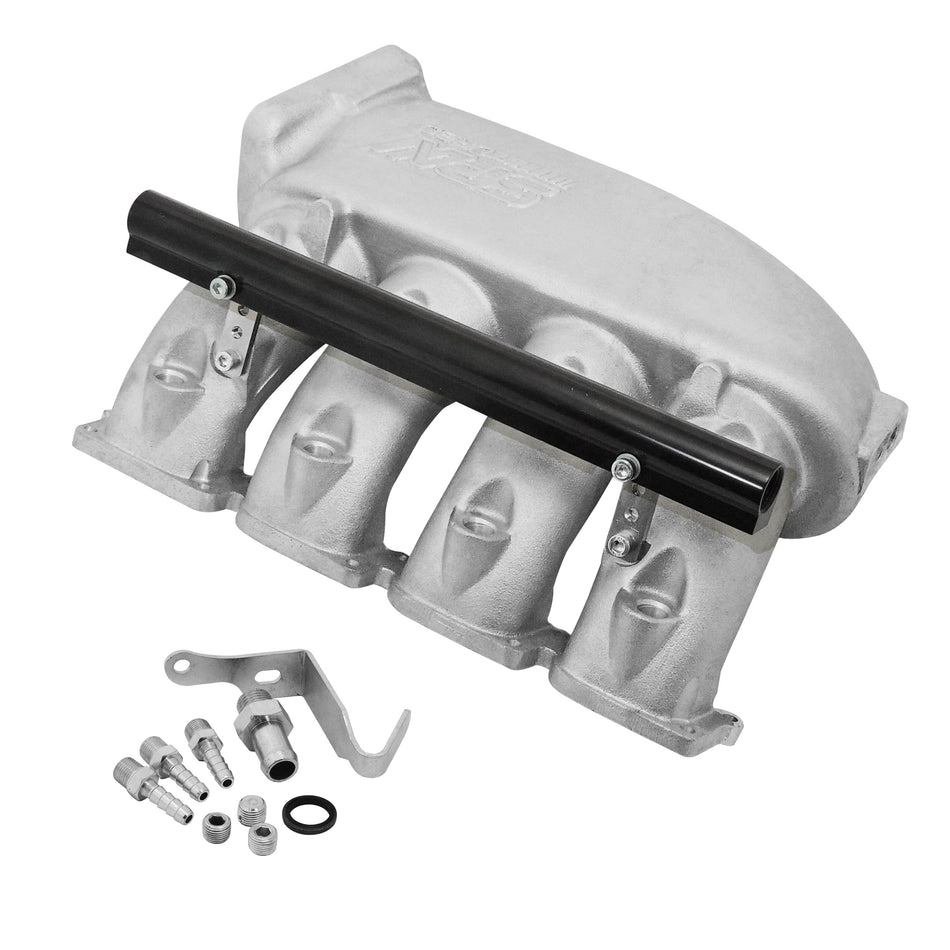 Cast Aluminum Intake Manifold for transverse VW/AUDI 1.8T with 4 injectors Fuel Rail Kit (left side OEM throttle) - PRE SALE