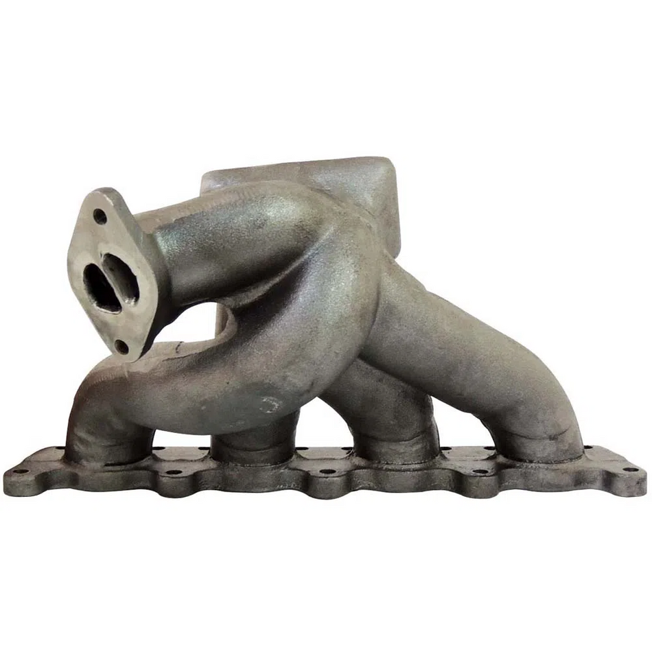 VW B5 T3 top mount turbo twin scroll manifold wastegate "i" + Cast Aluminum Intake Manifold for longitudinal with 8 injectors Fuel Rail Kit (OEM throttle) Black