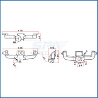 Chevy II 153 CID Vortec 3.0L T3 Turbo Exhaust Manifold