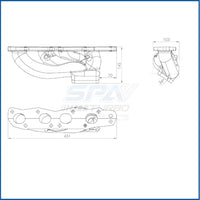 Chevy Tracker / Suzuki 2.0L J20A T3 Turbo Exhaust Manifold