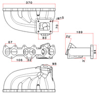 VW VR6 12V Turbo manifold + OBDI Short Runner Induction Intake Manifold - T4