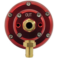 10-100 PSI Billet adjustable FMU - Red + High Performance Automotive 9 BAR Plus 240LPH high pressure E85 E100 safe fuel pump + Bracket