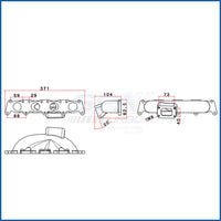 VW / AUDI B5 1.8L 20v T25 Turbo Manifold